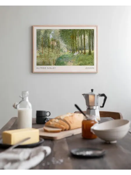 Onllyart Постер 40x60 Альфред Сисли отдыхает вдоль потока