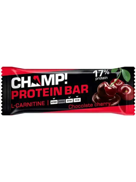 ЛЕОВИТ Батончик протеиновый Champ! Вишня-шоколад, 45г
