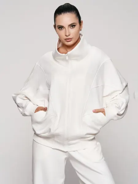 FOXY FOX Бомбер базовый оверсайз из футера спорт