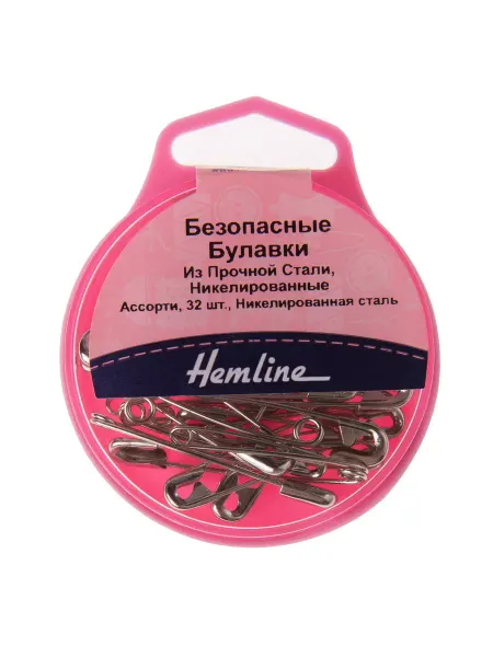 HEMLINE 410.99 Булавки безопасные (32 шт.) сталь