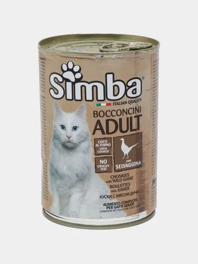 Консервированный корм Simba для взрослых кошек, 415г