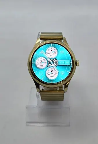 OPPO Смарт-часы LK watch 7, 41mm, золотистый с белым ремешком