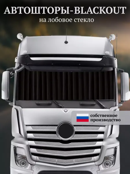 AvtoStore Шторы автомобильные блэкаут на лобовое стекло грузовика