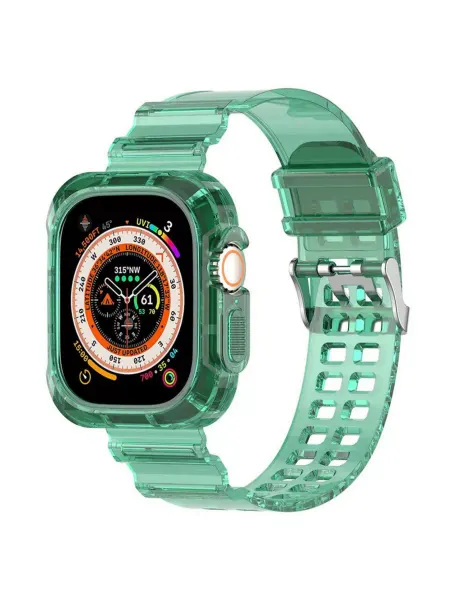 Adam'sTime Силиконовый ремешок для Apple Watch 42 44 45 мм