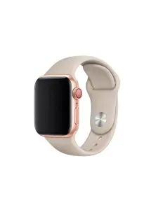 Ремешок для Apple Watch 42/49 силиконовый бежевый