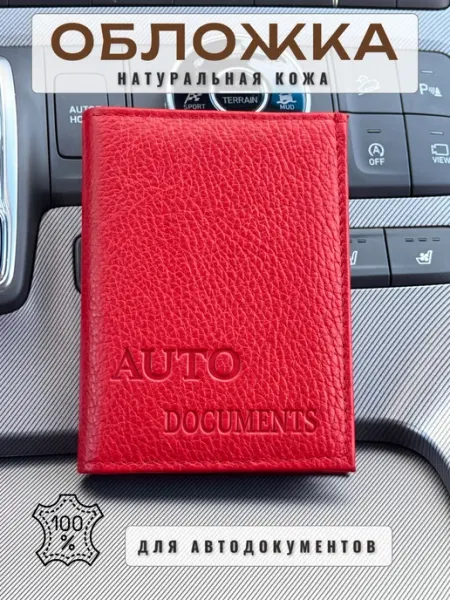 Обложка для автодокументов Документница кожаная