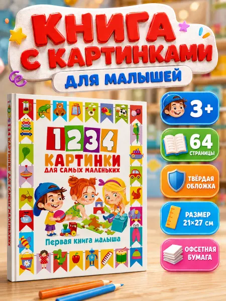 Владис 1234 картинки для маленьких детей. Первая книга малыша