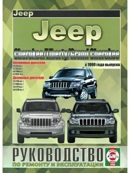 Чижовка Книга по ремонту Jeep Cherokee, Liberty, Grand Cherokee