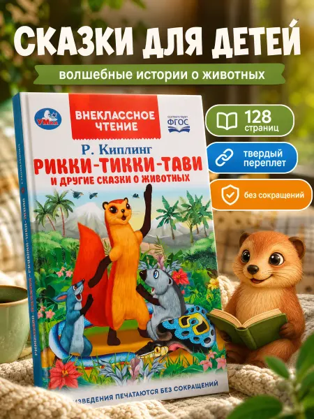 Умка Книга Р Киплинг Рикии Тикки Тави и другие сказки о животных