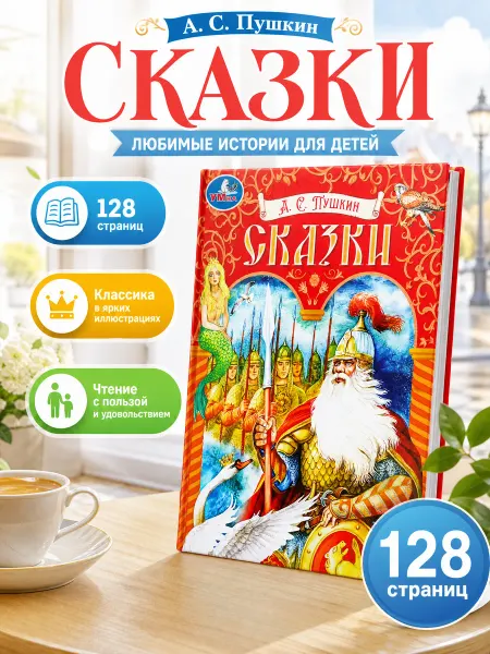 Умка Детская подарочная книга Сказки Пушкина классика