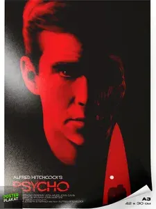 Постер Психо, Psycho, по мотивам фильма, для интерьера, А3 (420х297 мм), Постер Плакат