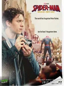 Постер Человек-паук, Spiderman, по мотивам фильма, для интерьера, А3 (420х297 мм), Постер Плакат