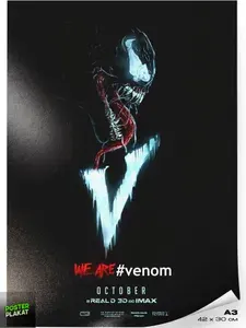 Постер Веном / Venom, по мотиву фильма, А3 (420х297 мм), Постер Плакат