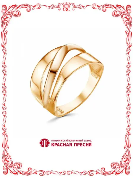Красная Пресня Минималистичное резное кольцо бижутерия А24013539