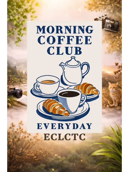 ECLTC Постер "Morning Coffee Club", А3, глянц 42х29.7см