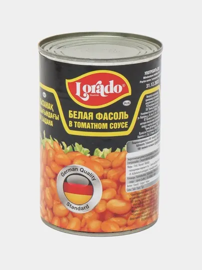 Белая фасоль Lorado в томатном соусе, 425 г