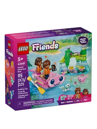 Конструктор LEGO Friends Лодка для приключений с аксолотлем, возраст от 7+, 42681