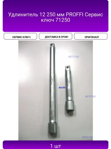 СЕРВИС КЛЮЧ Удлинитель 12 250 мм PROFFI 71250