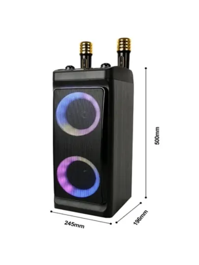 Портативная Bluetooth-колонка с микрофоном ZQS 4290.6227.6223 с яркими LED-лампами