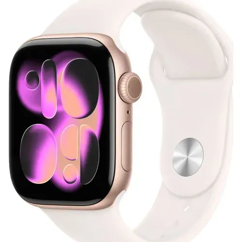 Умные часы Apple Watch S11 GPS 42mm Rose Gold Aluminium Case with Light Blush Sport Band - S/M