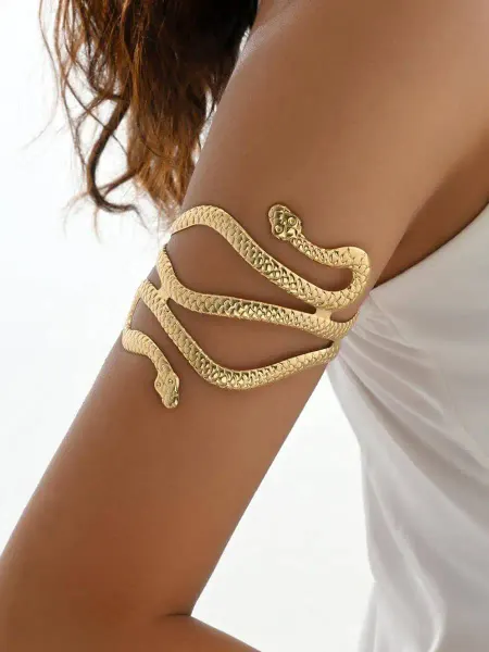 DESIGNER JEWERLY Браслет на плечо на руку змея вечерний