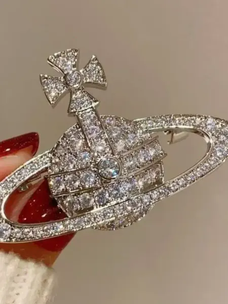 Zasvet Брошь Вивьен Вествуд Vivienne Westwood бижутерия Y2k