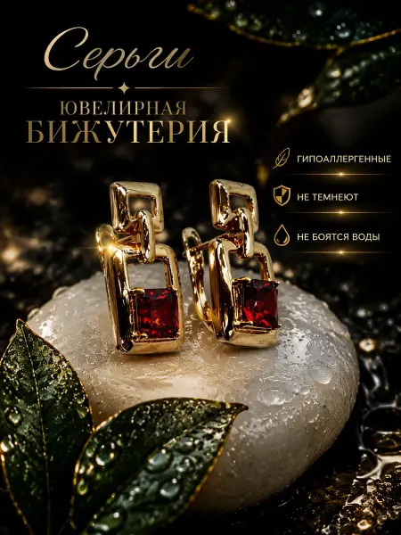 Xuping Сережки бижутерия