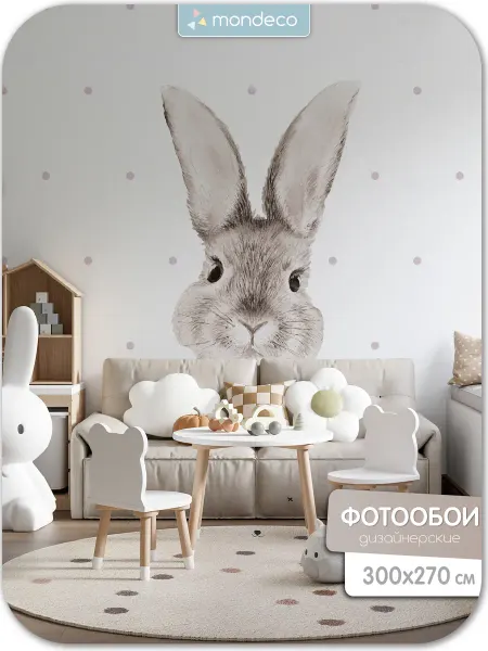 Mondeco Фотообои Зайчик 7 размеров