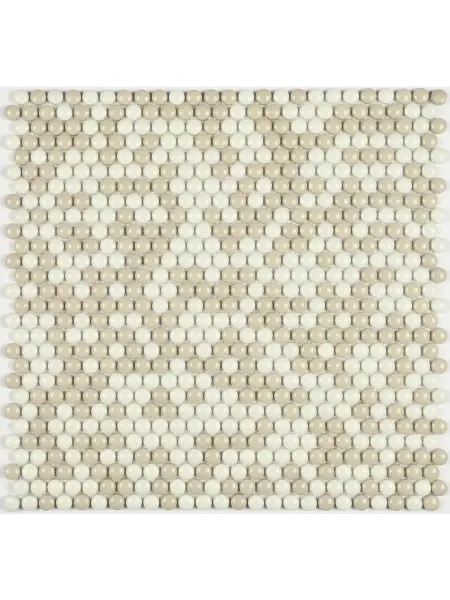 Бонапарт Плитка мозаика стеклянная Pixel cream 1 шт