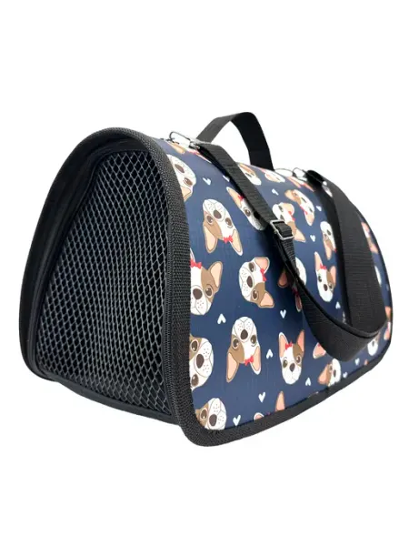 HomePet Сумка-переноска для кошек и собак Собачки №1 43х26х27 см