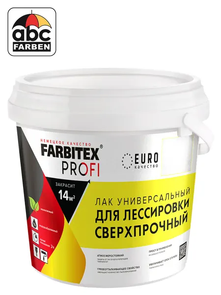 Farbitex Лак для лессировки универсальный сверхпрочный 0.9л