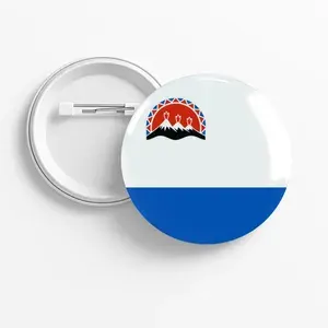 Значок Камчатский край Флаг, 44мм