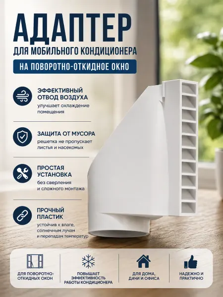 Мастерская Глуздова Адаптер для мобильного кондиционера на окно