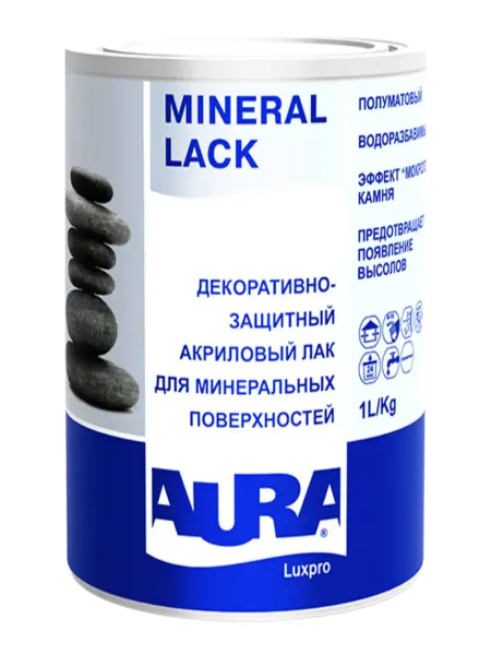 Лак акриловый полуматовый для камня и кирпича 1 л