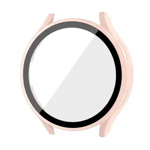 Защитное стекло с розовым бампером для Samsung Galaxy Watch 6 (44 мм)