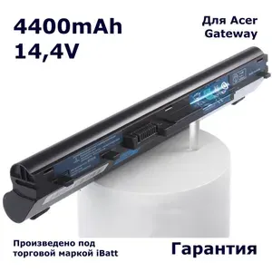 Аккумулятор iBatt 4400mAh для ноутбуков Acer AS09B3E, AS10I5E, AS09B35