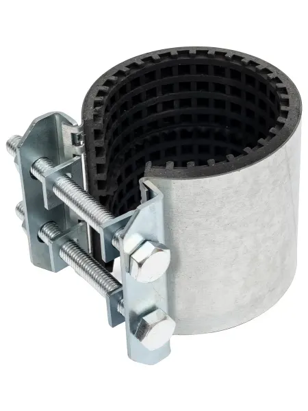 Хомут ремонтный Benarmo сталь оцинкованная, Краб, Ду50