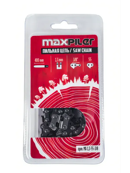 MAXPILER Цепь пильная MX-1,3-55-3 8 (Stihl 16") в блистере