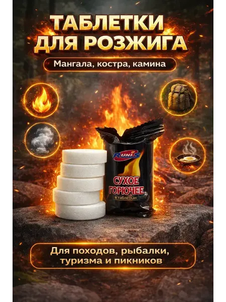 LI Liza Таблетки для розжига костра камина мангала