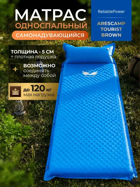 ReliablePower Матрас надувной односпальный в машину и палатку
