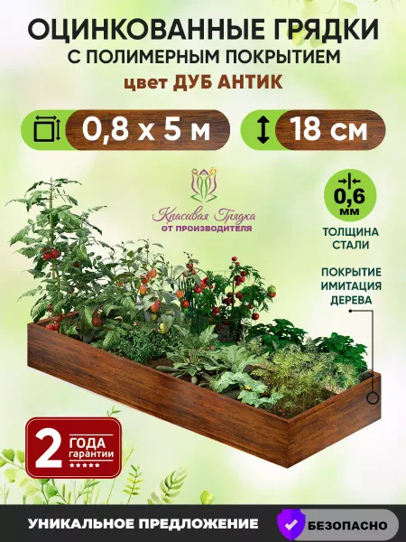 Красивая грядка Грядки оцинкованные металлические для дачи и сада