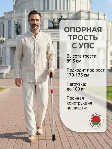 Трость алюминиевая с УПС на рост от 170 до 175