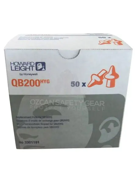 Honeywell Howard Leight Сменные беруши для QB2 HYG, упаковка 50 пар