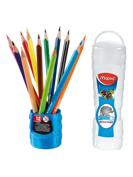 MAPED Карандаши 12 цв тубусе-подставке