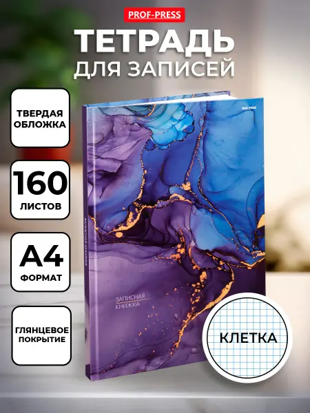 Prof-Press Тетрадь А4 в клетку 160 листов
