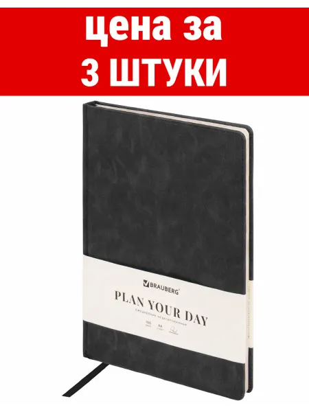 Brauberg Ежедневник недатированный БОЛЬШОЙ ФОРМАТ 210х297мм А4 BRAUBE