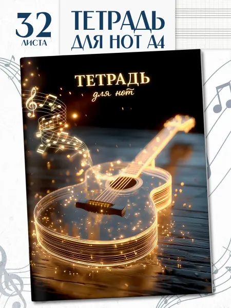 Феникс+ Нотная тетрадь А4 32 листа мягкий переплет