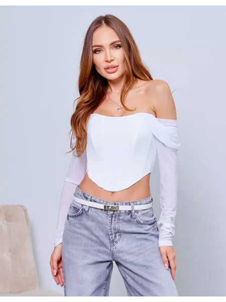 Meissa Label Корсет топ вечерний с рукавами летний