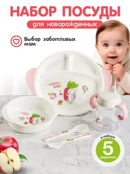 ATIKO Baby Набор посуды для кормления 5в1