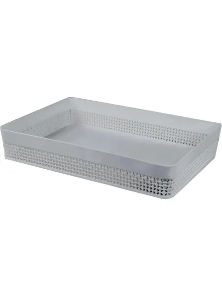 Plast team Корзина для хранения Oslo 4.3 л 34x24x6 см пластик серая